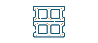 Cinder block icon.